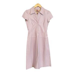 Uth Leather Mini Dress Lilac Purple Small